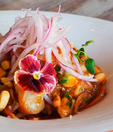 Exquisito ceviche en Noname Restaurante, Puerto de Sóller